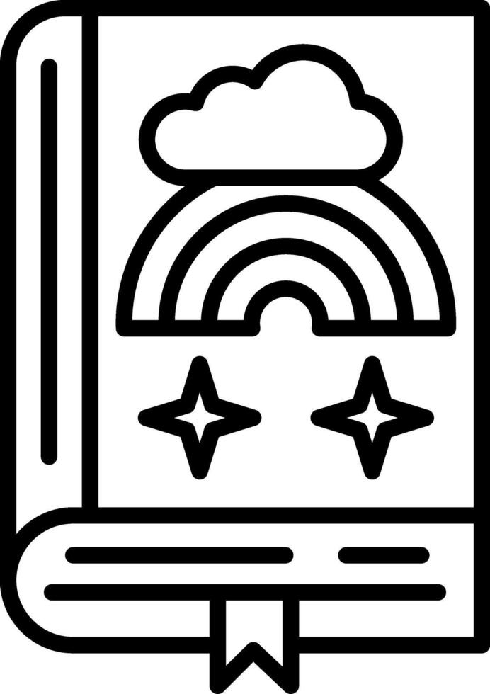 Fairy Tale Line Icon vector