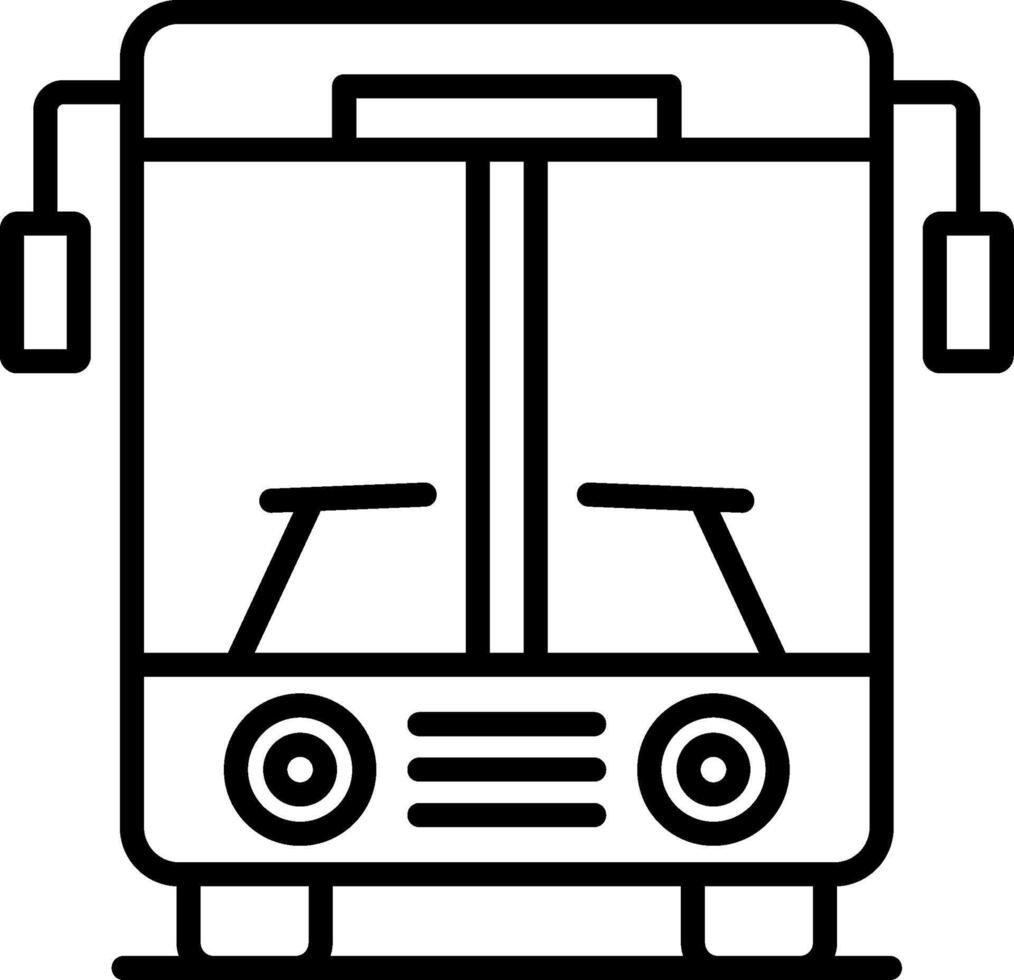 Bus Line Icon vector