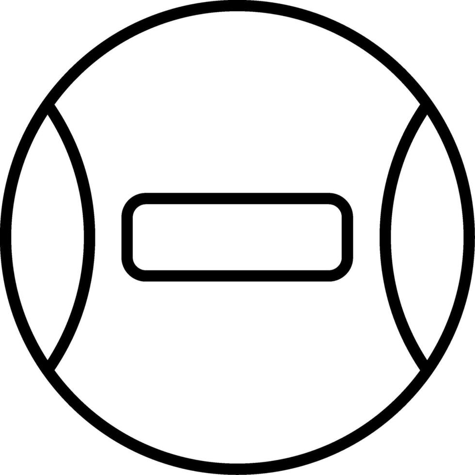 Minus Line Icon vector
