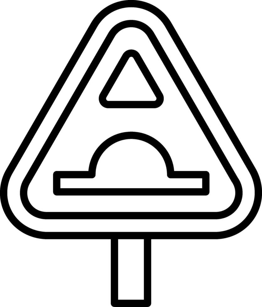 Hump Line Icon vector