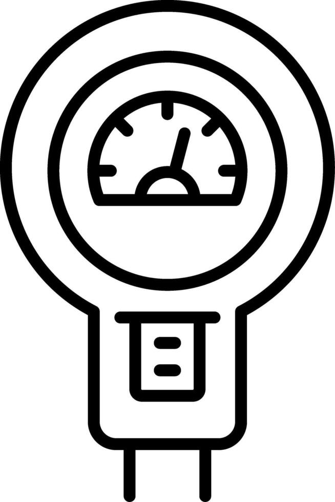 Parking Meter Line Icon vector