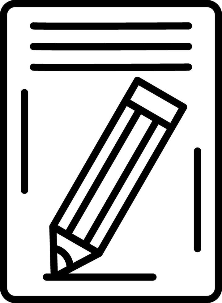 Pencil Line Icon vector