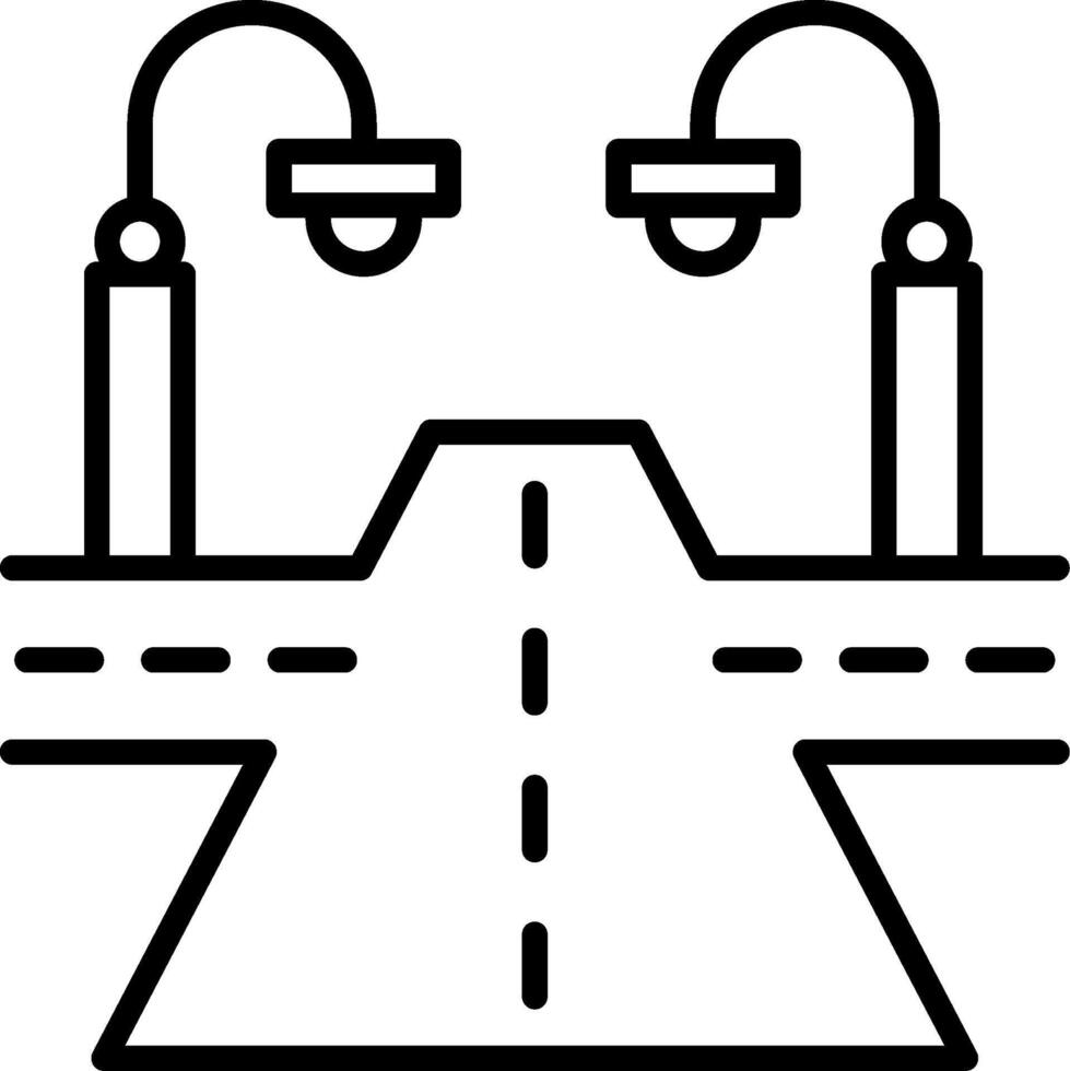 Street Line Icon vector