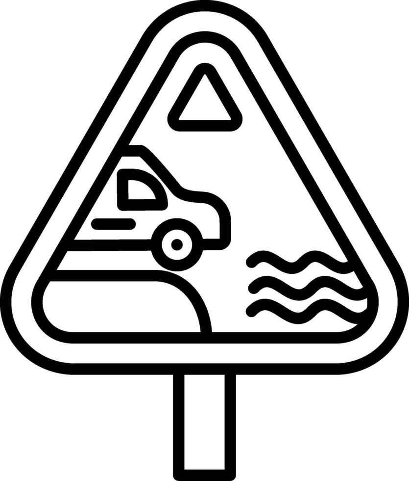 River Line Icon vector