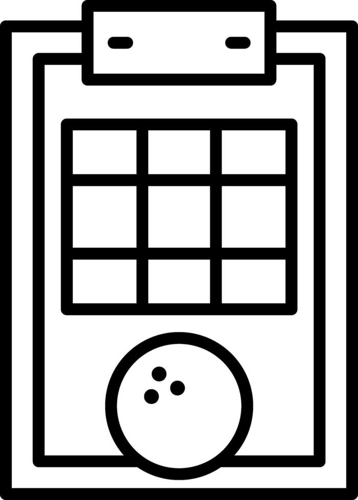 Score Line Icon vector