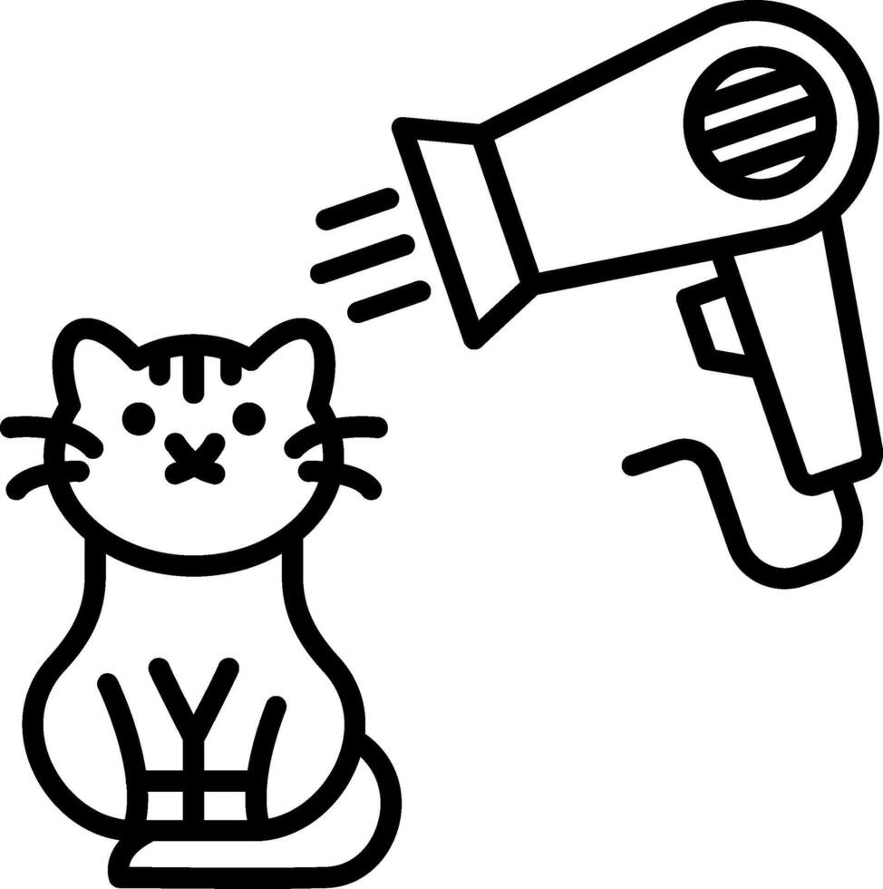 Dryer Line Icon vector