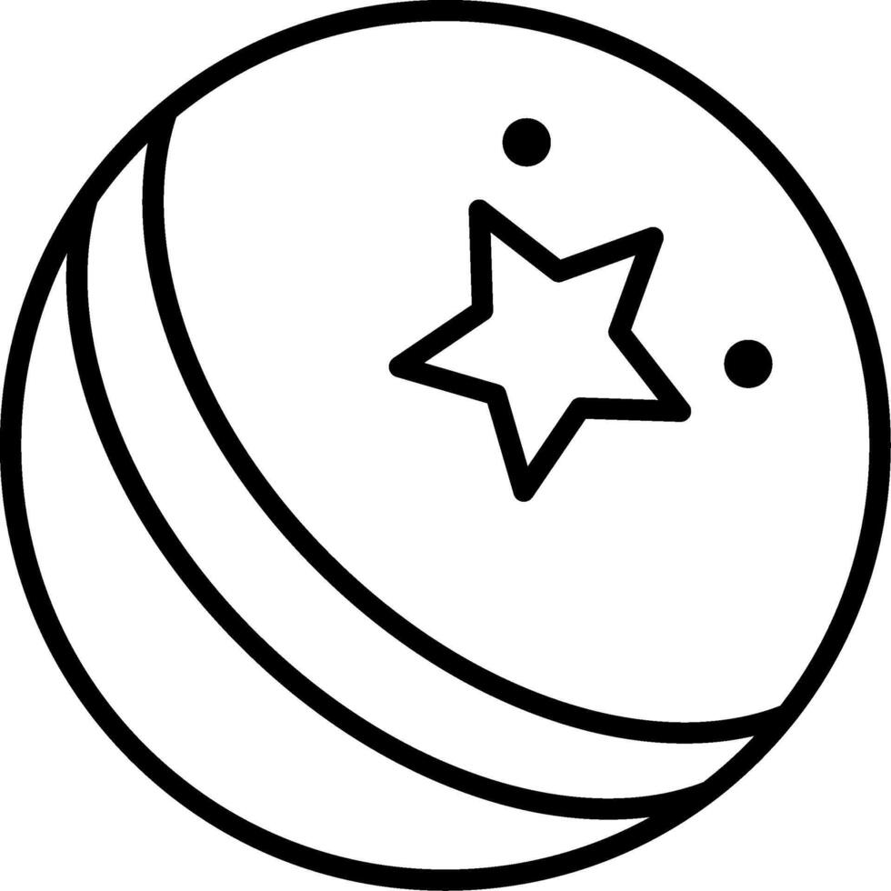 Ball Line Icon vector