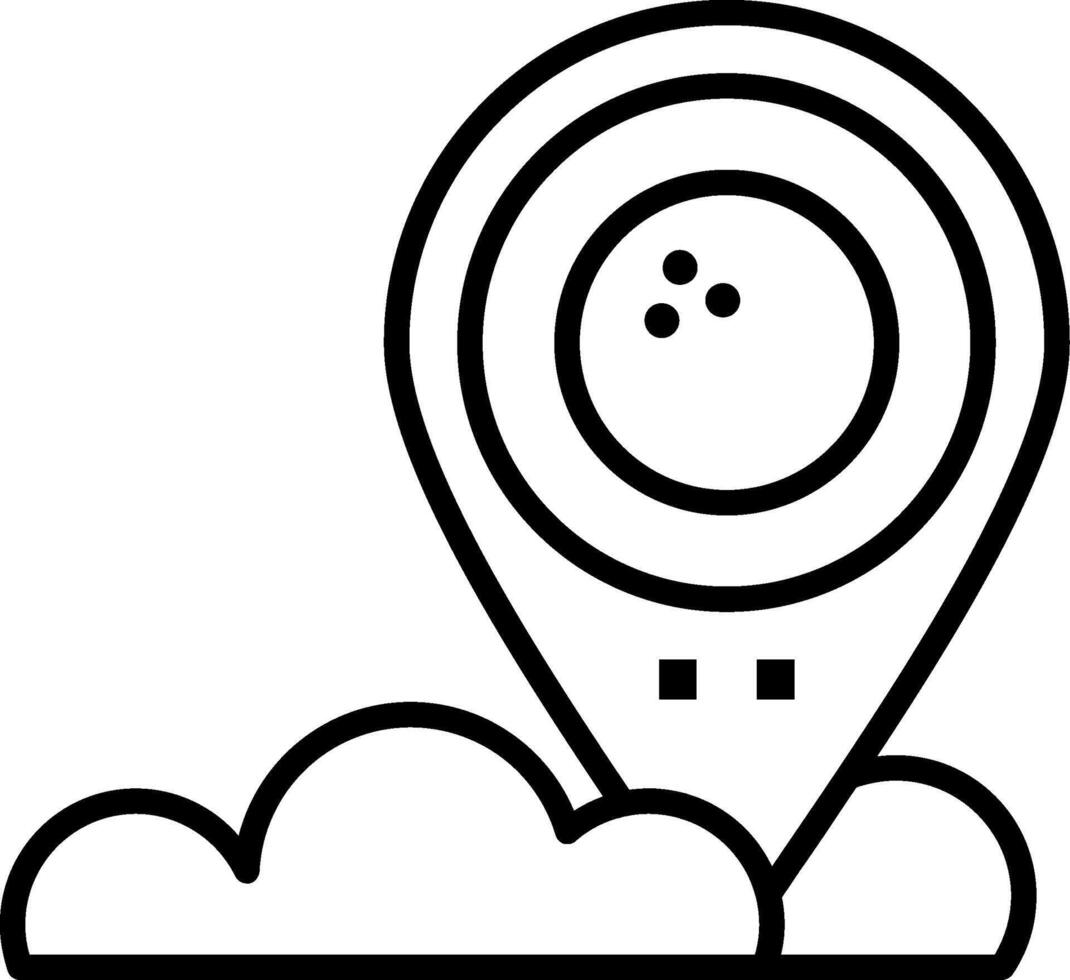 Golf Line Icon vector