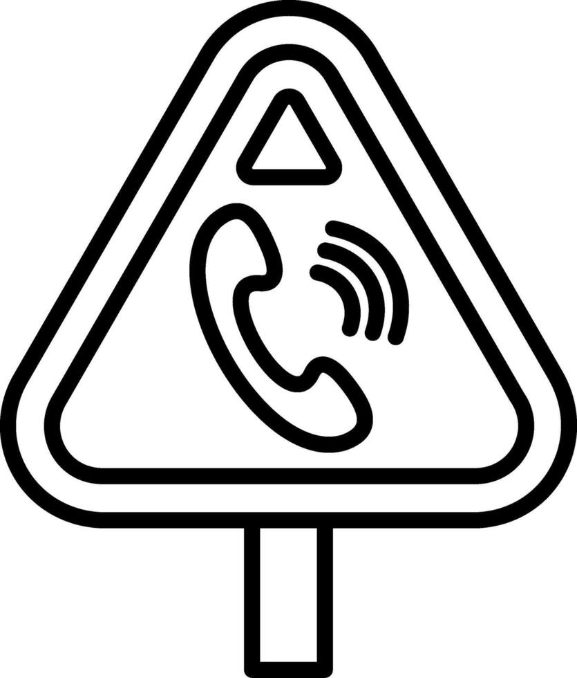 Telephone Line Icon vector