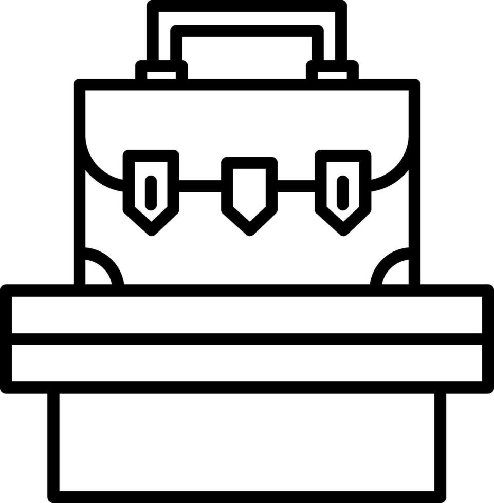 Luggage Line Icon vector