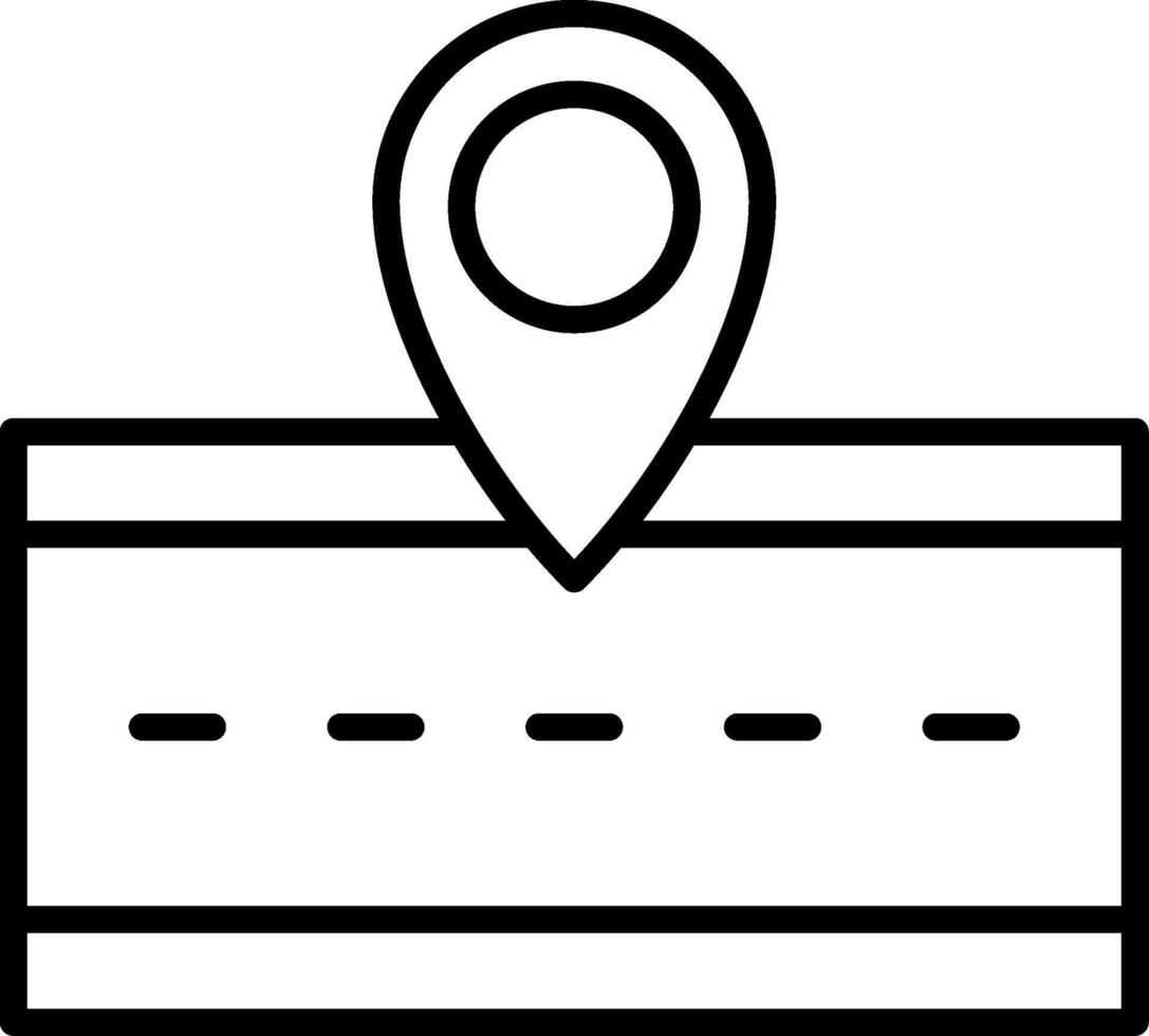 Pin Line Icon vector