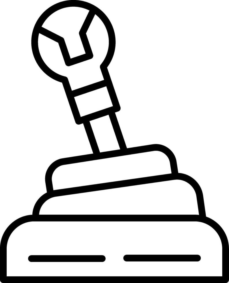 Gearshift Line Icon vector