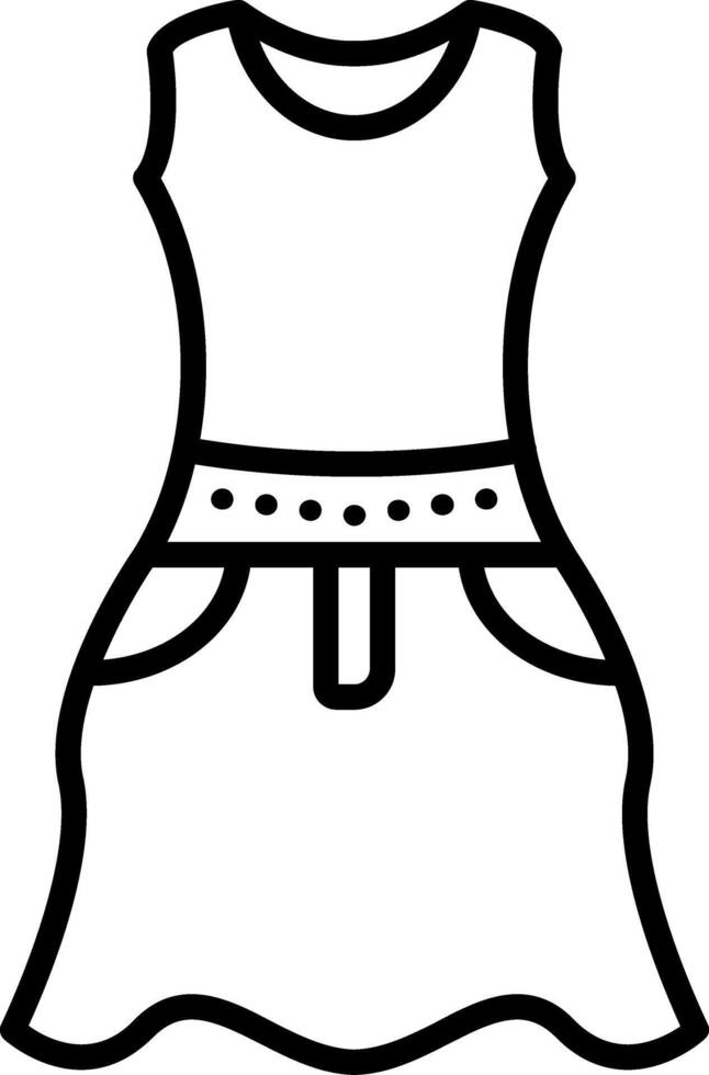 Mannequin Line Icon vector