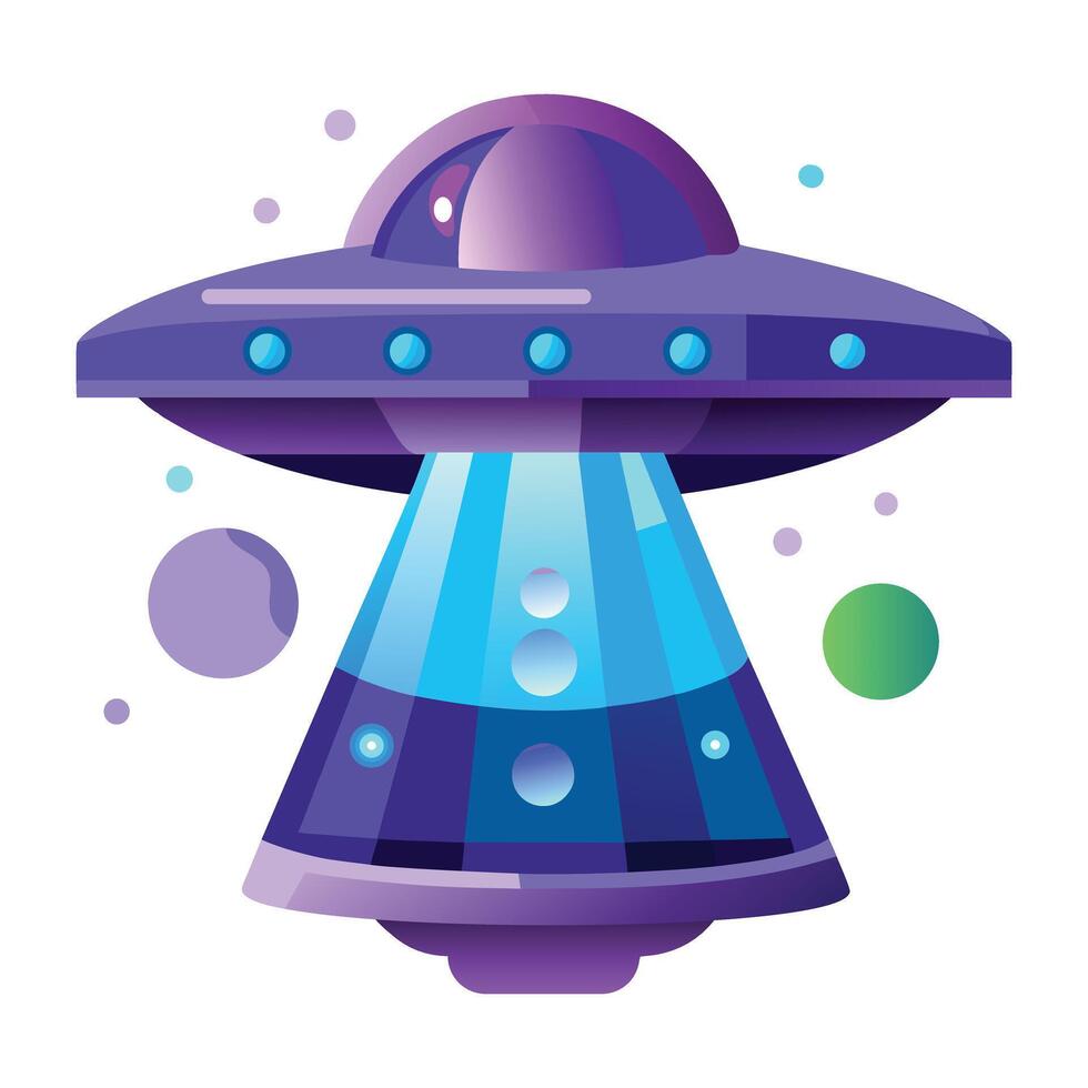 A flat icon of alien portal vector