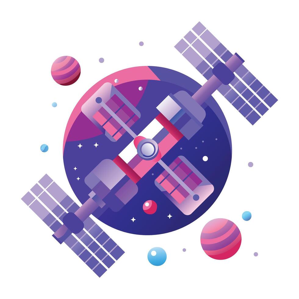 Saturn planet icon in flat style vector