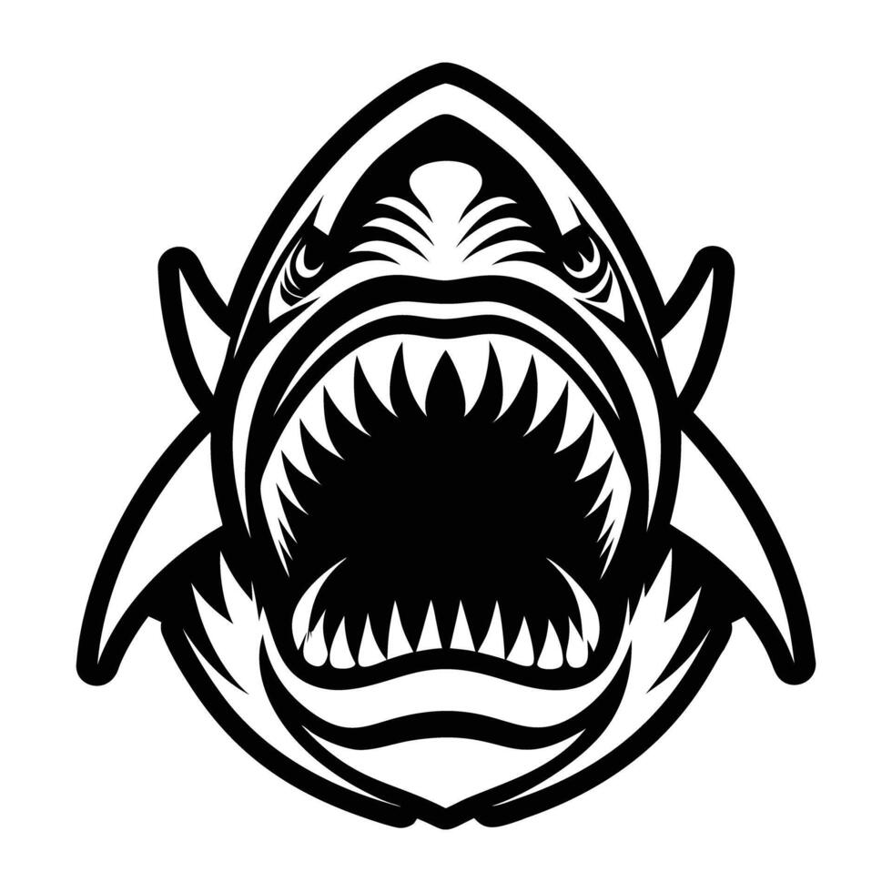 Shark head logo vector