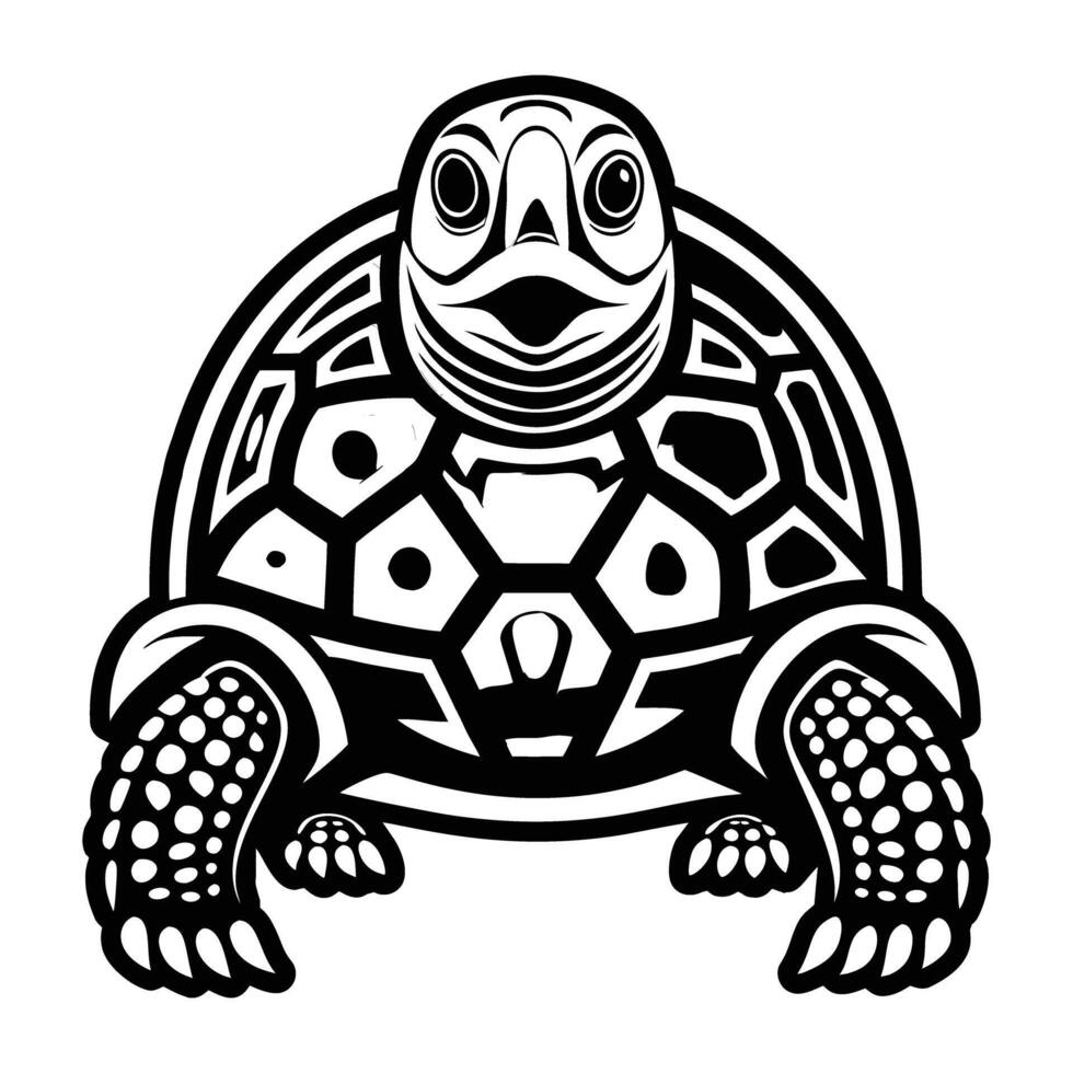 Turtle logo illustration vector