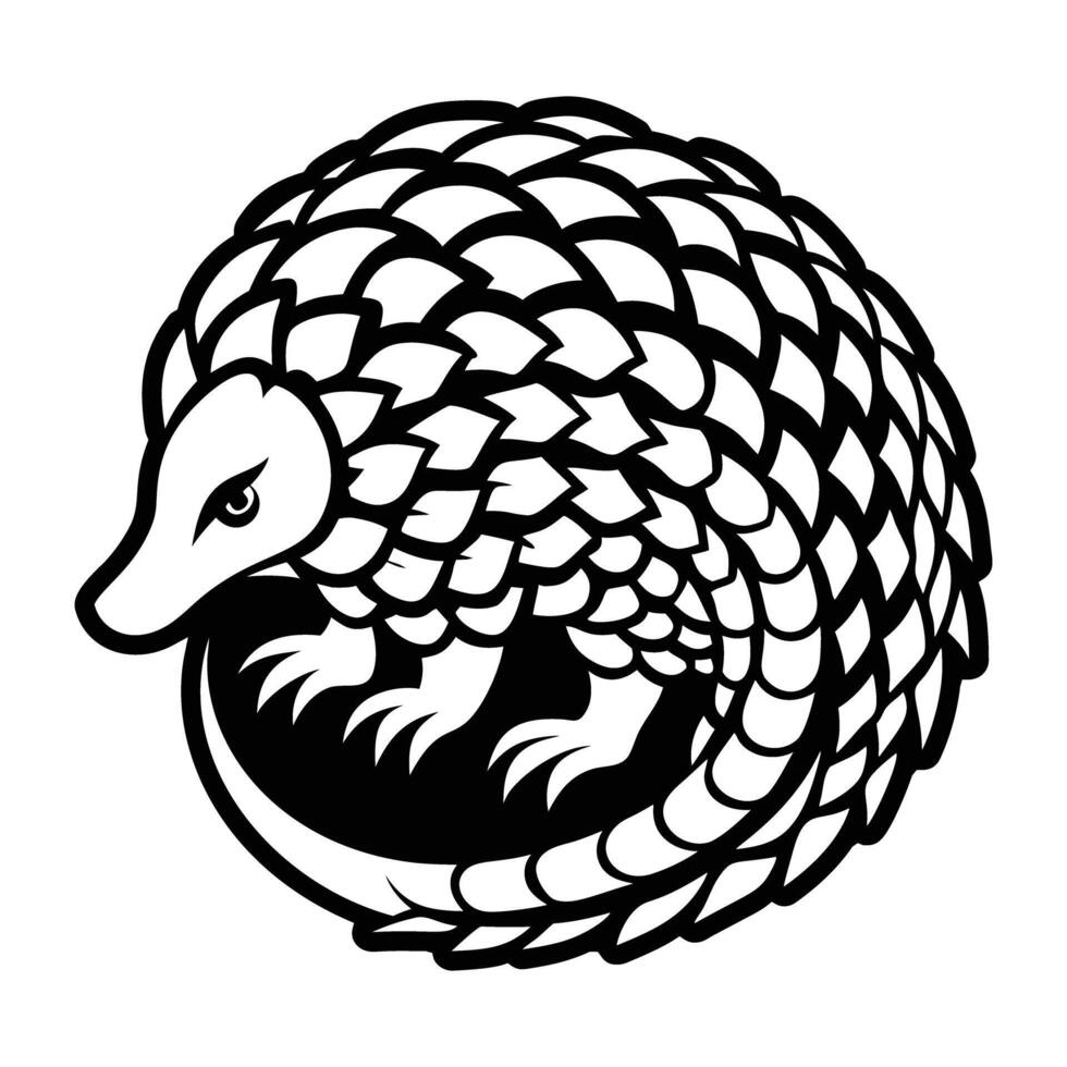 An illustration of an armadillo vector