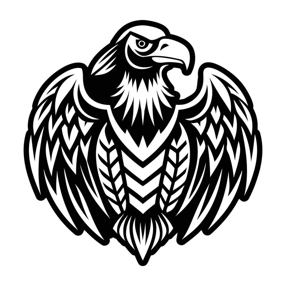 Eagle head logo design vector