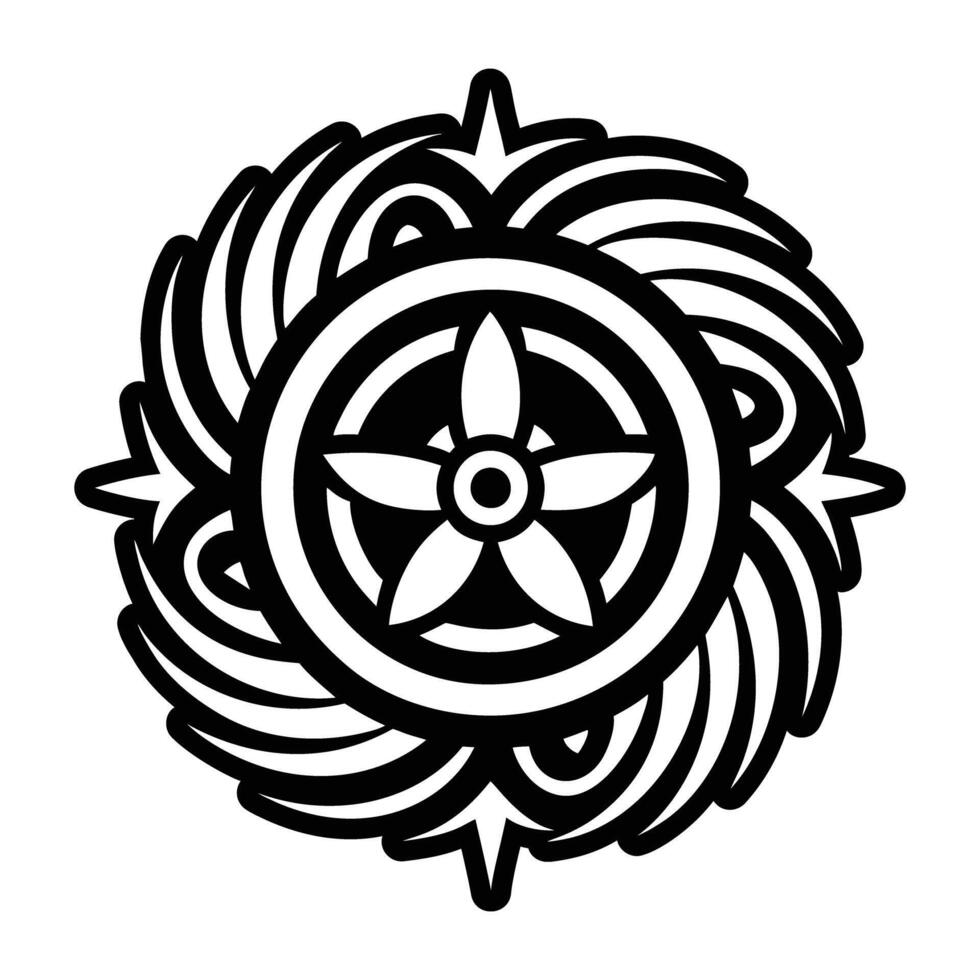 A glyph style icon of air symbol vector