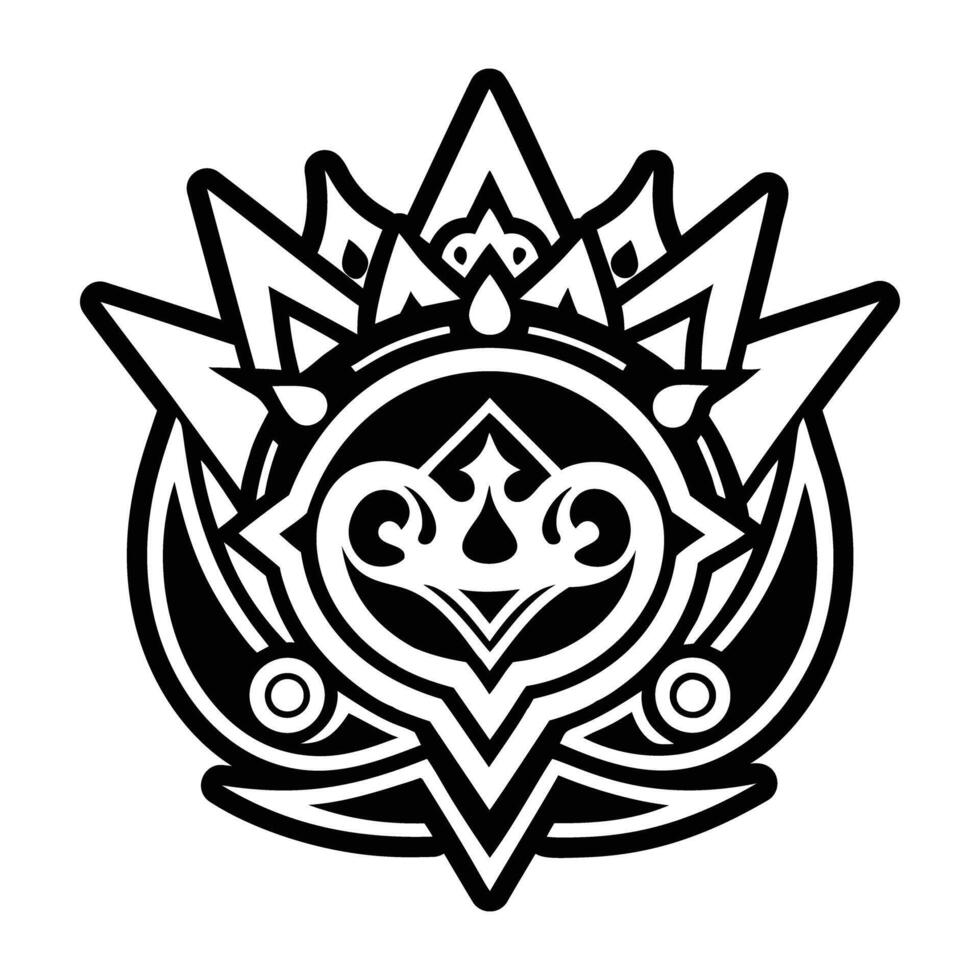 A filled style icon of the crown symbol vector