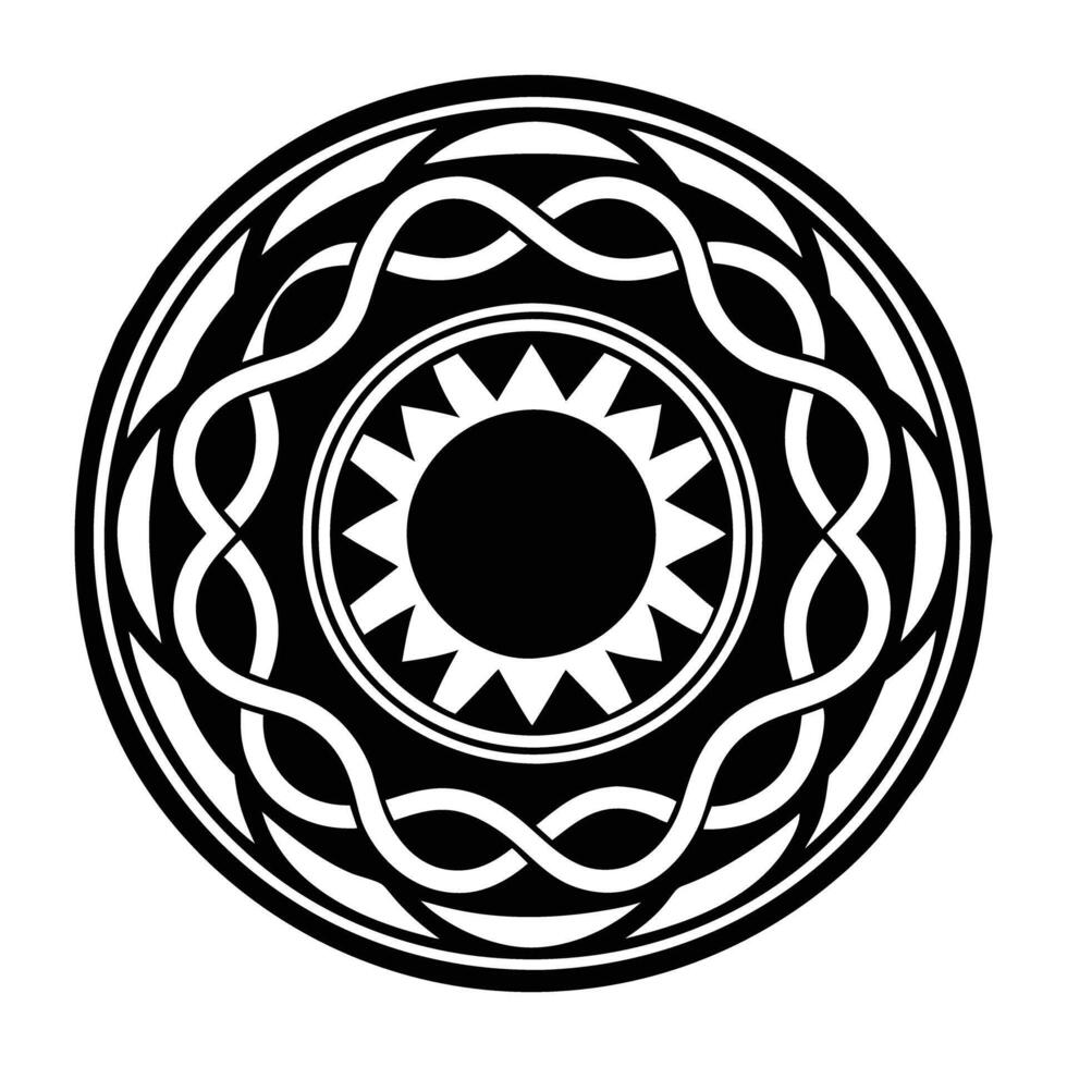 A solid style icon of the eternity circle vector