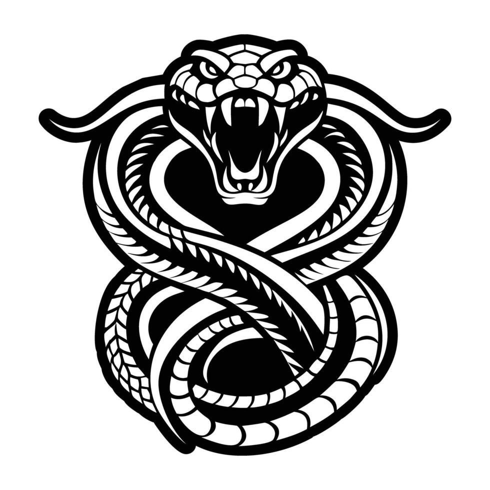 A filled style icon of the serpent vector