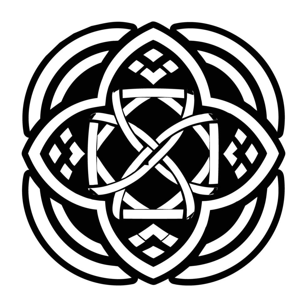 A filled style icon of arcane symbol vector
