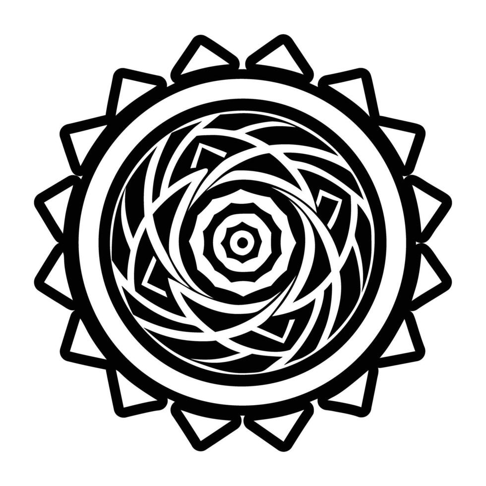 Mystic knot icon in glyph style vector