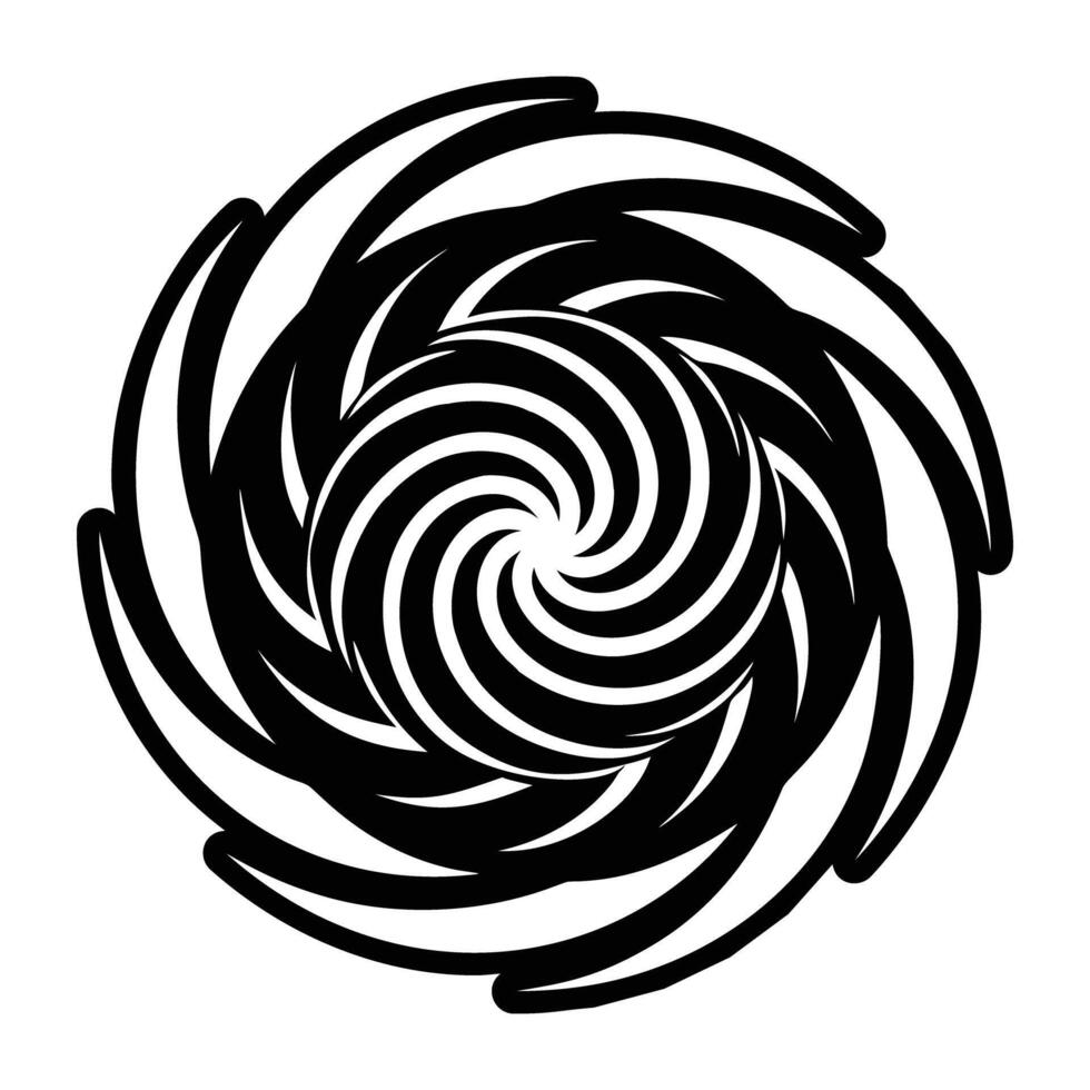 A filled style icon of the energy vortex vector