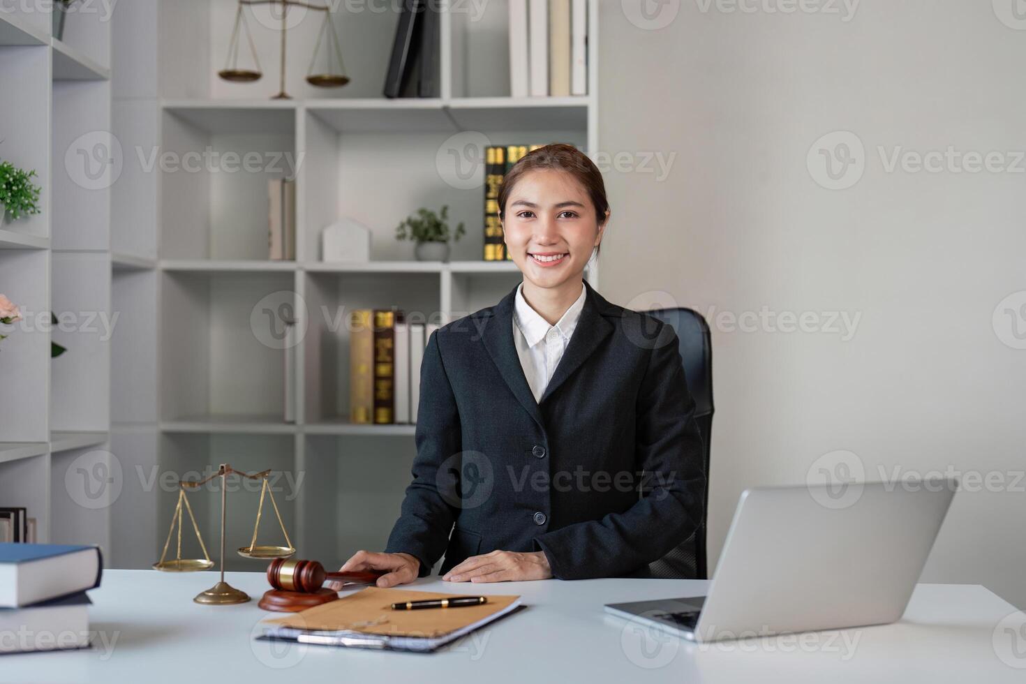 Lawyer in office setting professional workspace business environment workspace perspective legal expertise highlighted photo