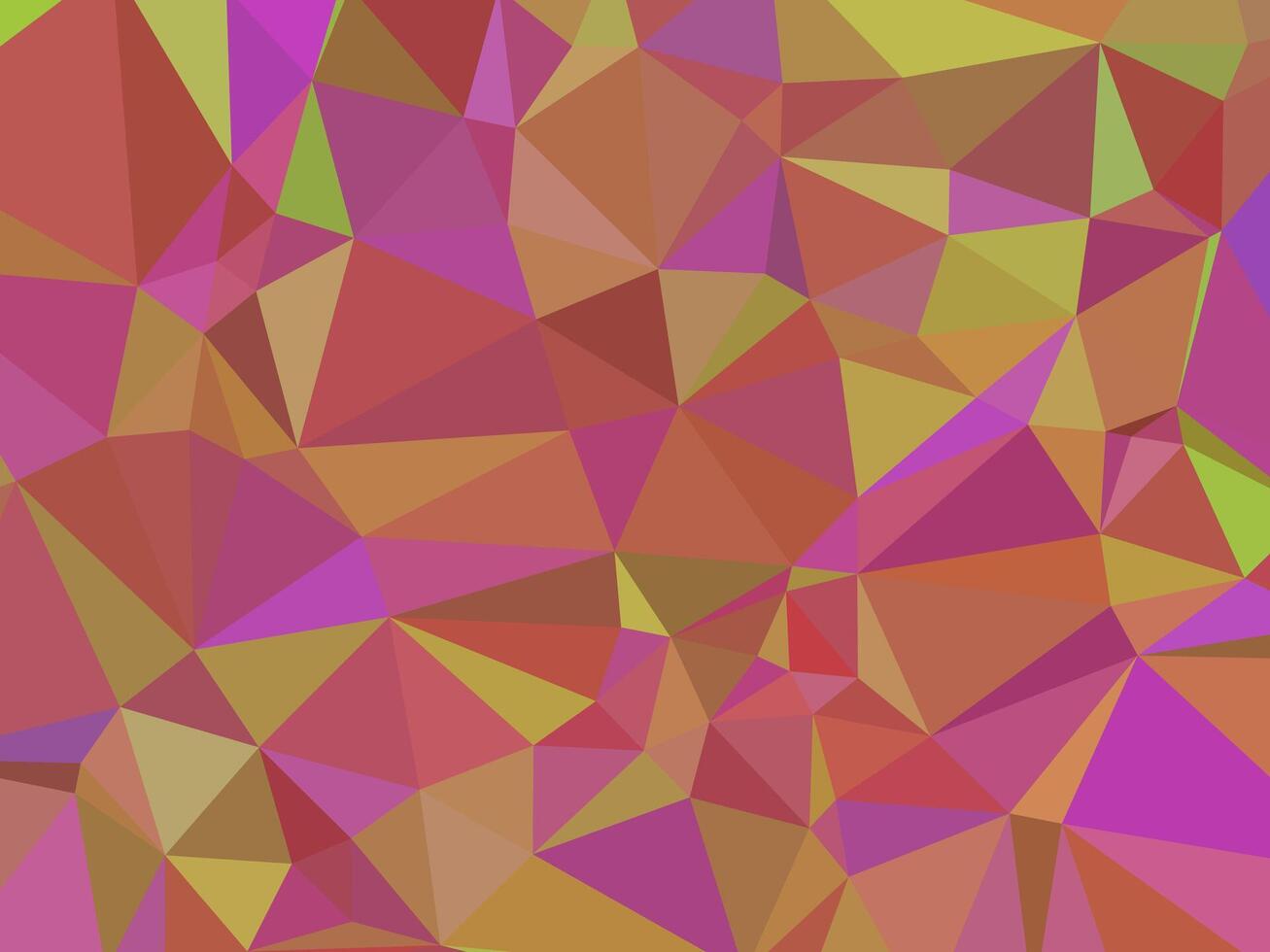 a vibrant mosaic of irregular triangles in a spectrum of colors including red, purple, orange, yellow, and green. This abstract design forms a dynamic pattern with no clear focal point vector