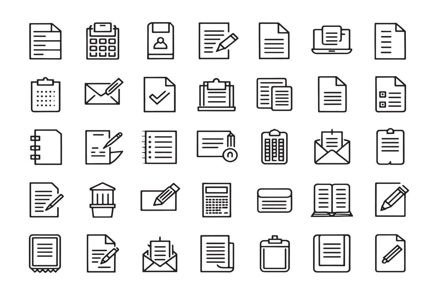 Writing paper icon for perfect essays vector