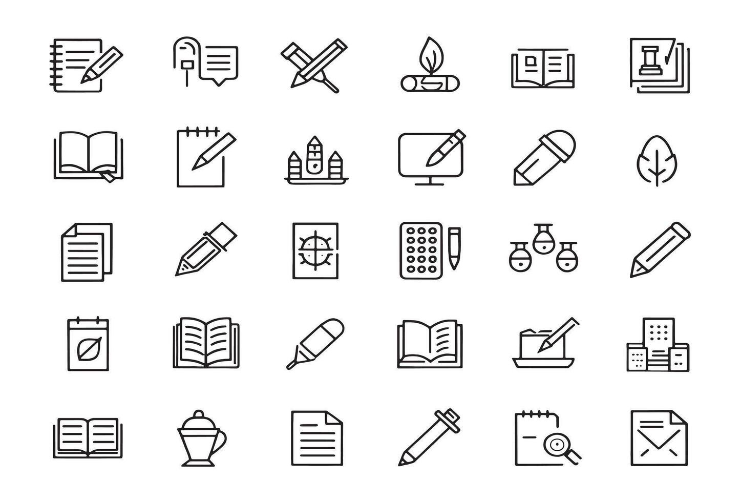 Writing Exercises Icon Improve Writing Skills vector