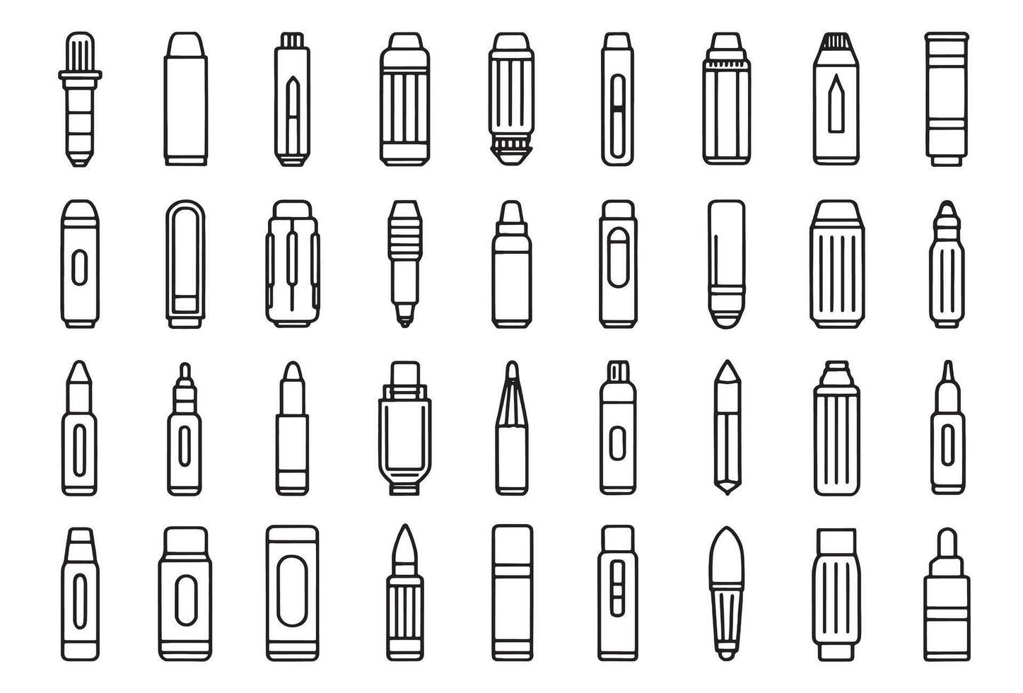 Whiteboard marker icon for writing notes vector