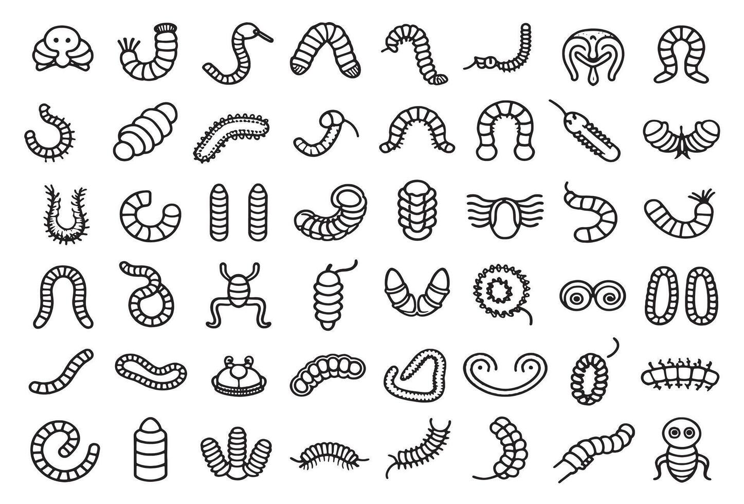 Worm Icon Tales for Young Hearts vector