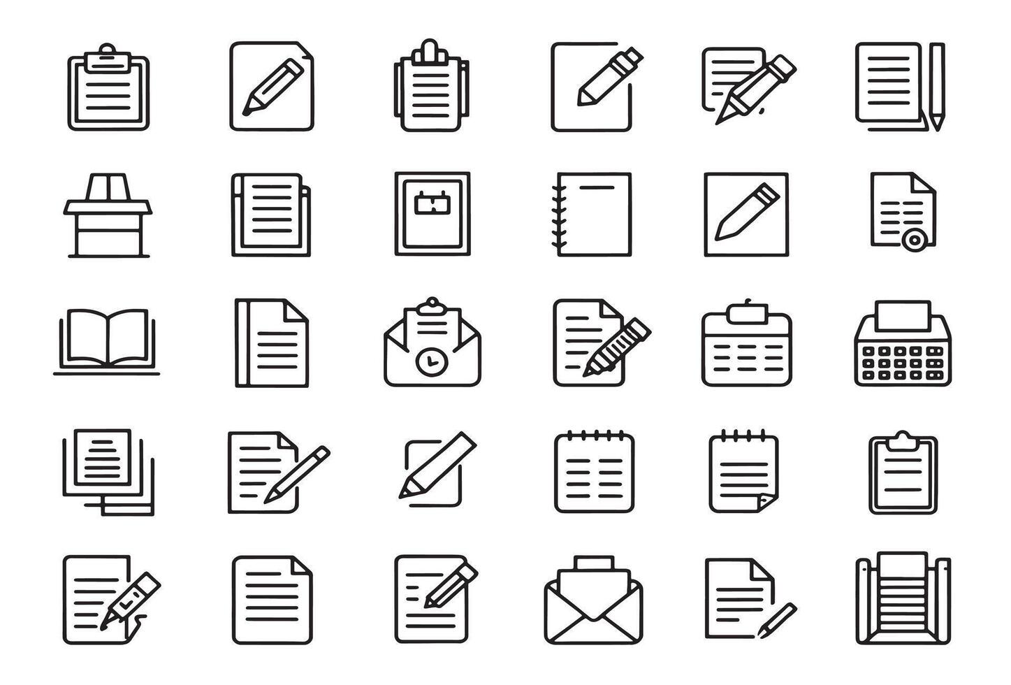 Writing paper icon for students success vector