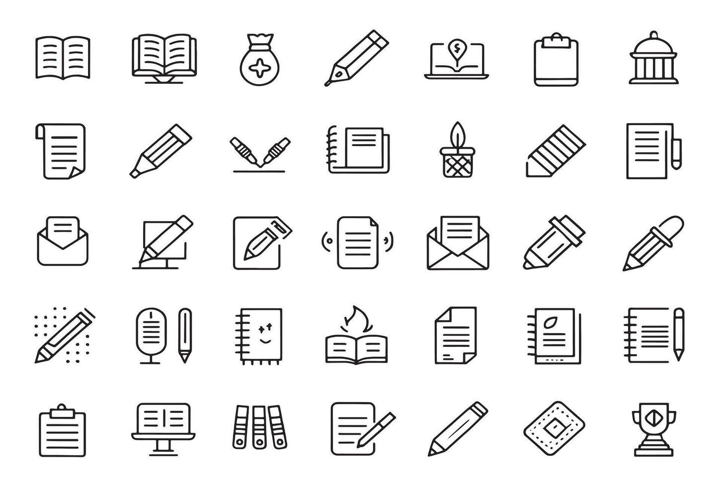 Writing Exercises Icon Master Your Craft vector