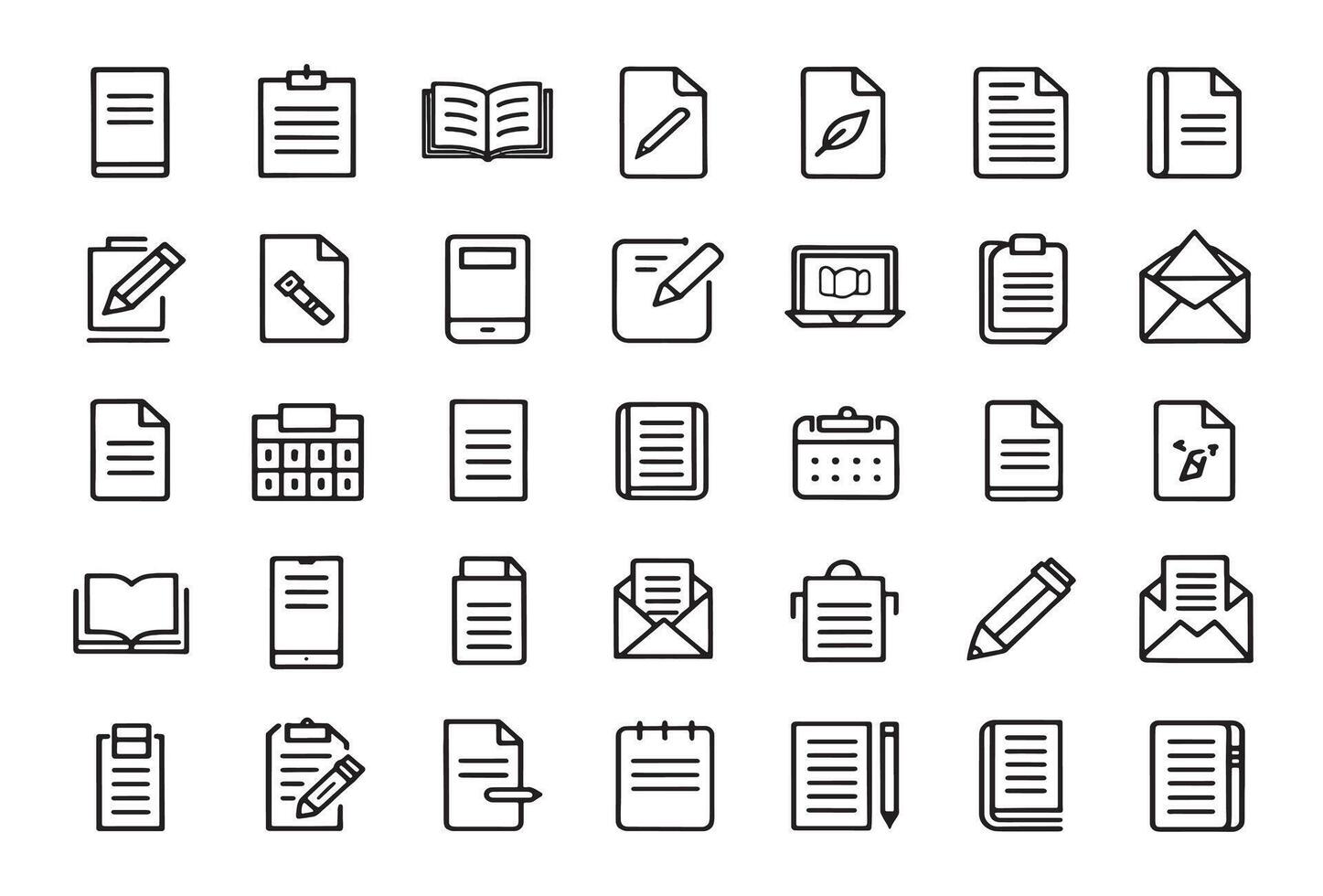 Writing paper icon for creative minds vector