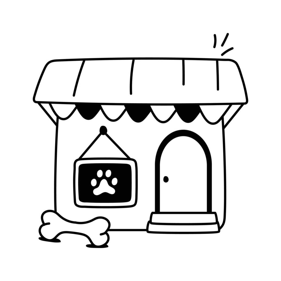 Take a look at this amazing pet shop in modern style vector