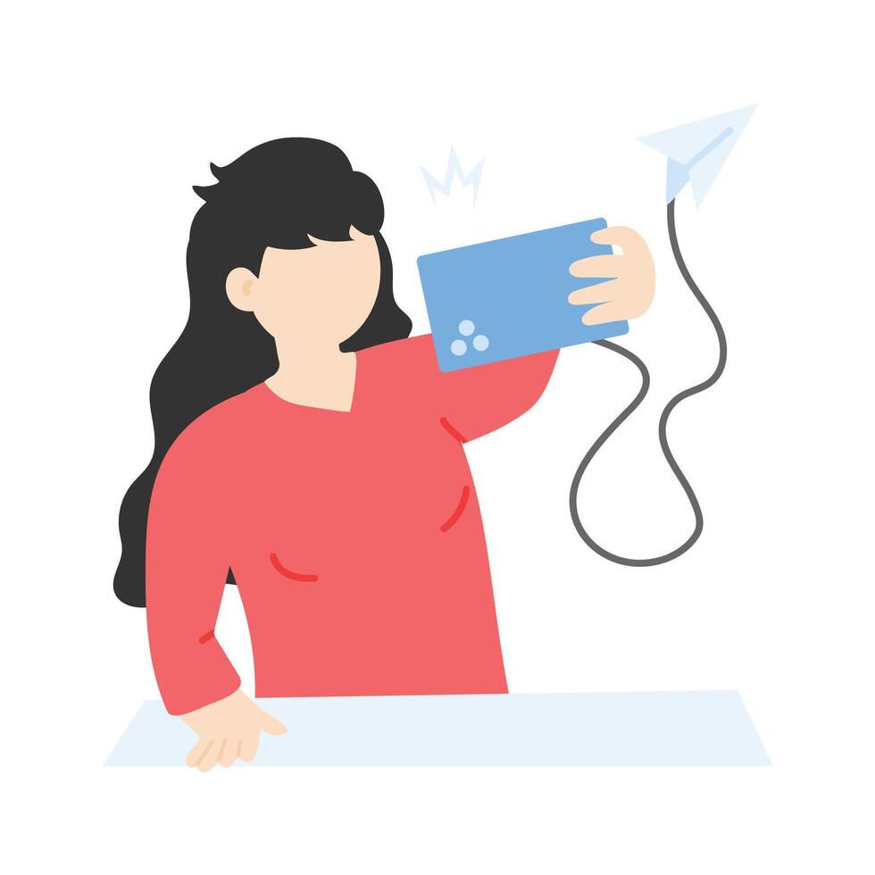 A person taking a selfie, showcasing modern trends and self love vector