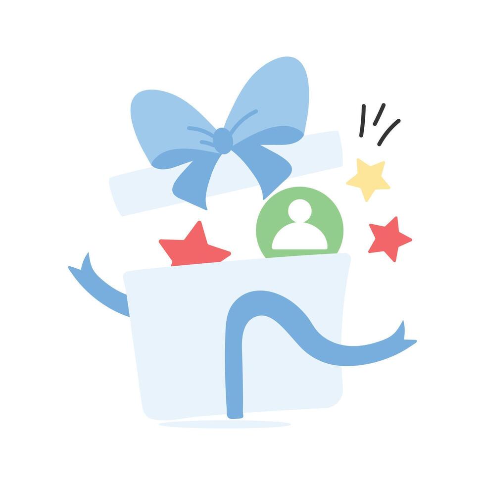 Beautifully wrapped gift box with a lock, symbolizing thoughtful giving vector