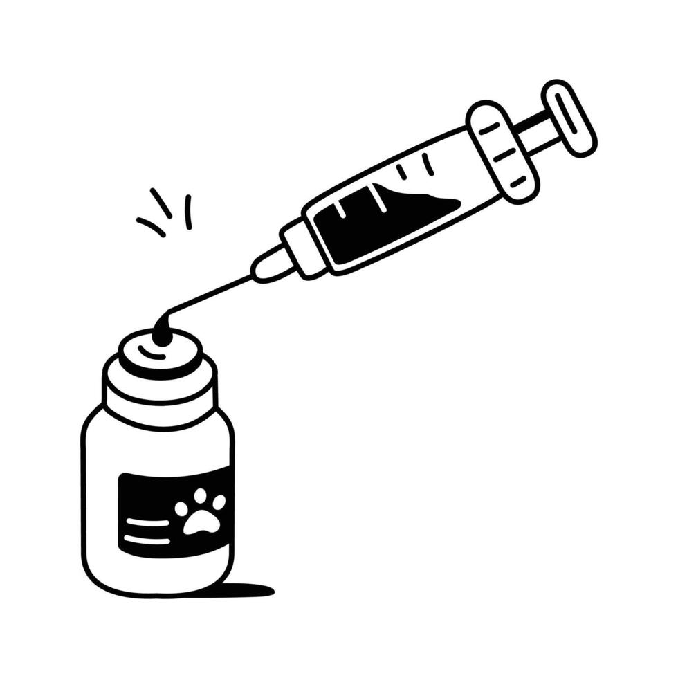 Vaccination to prevent common pet diseases and improve immunity vector