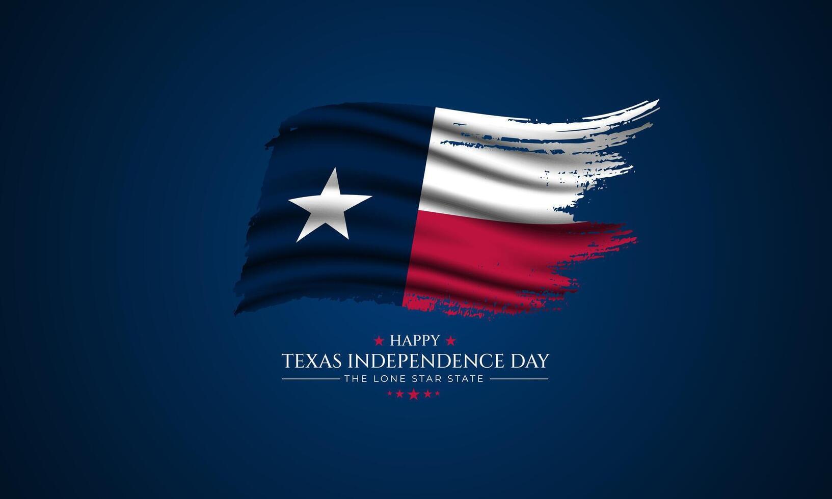 Texas independence day background with flag illustration vector