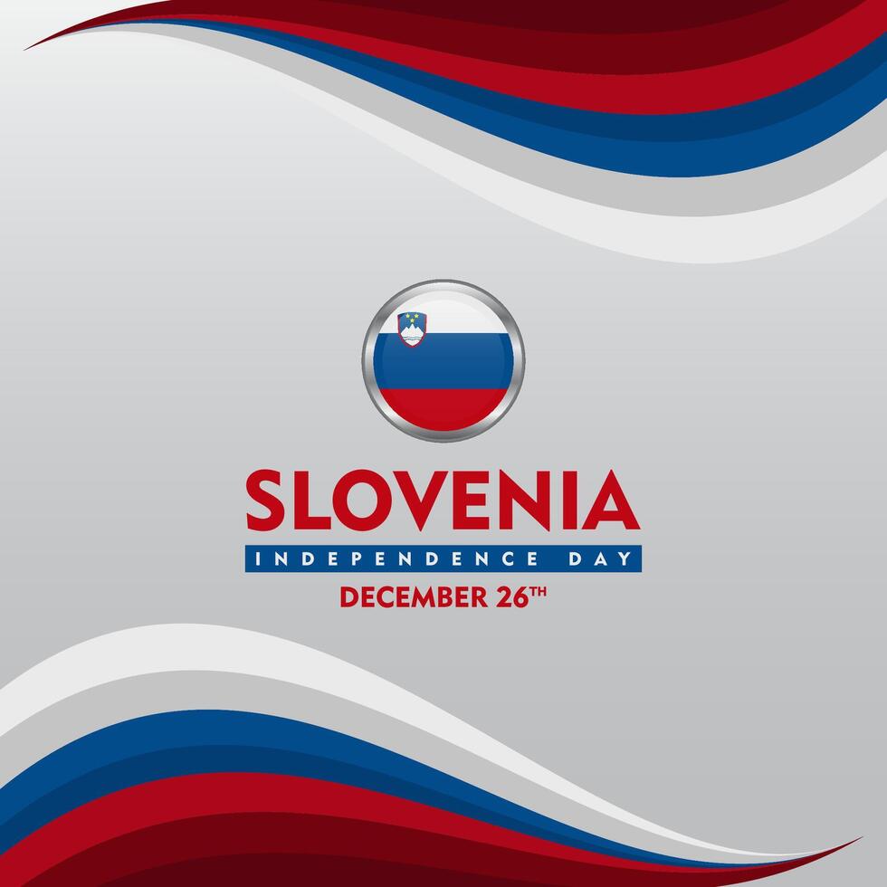 slovenia independence day background design for banner, poster, card, etc vector