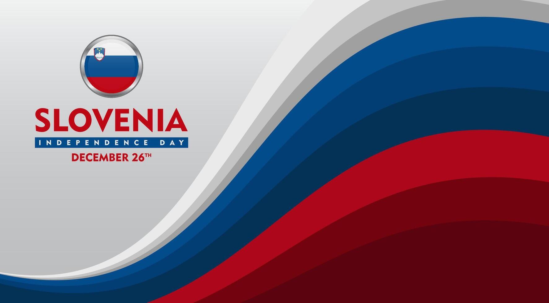 slovenia independence day background for banner and poster design vector