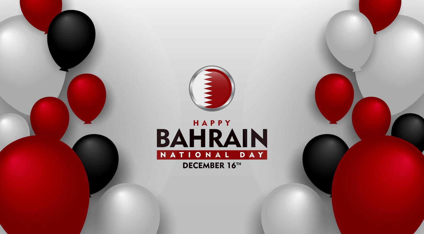 bahrain national day background. with a balloon background for banner vector