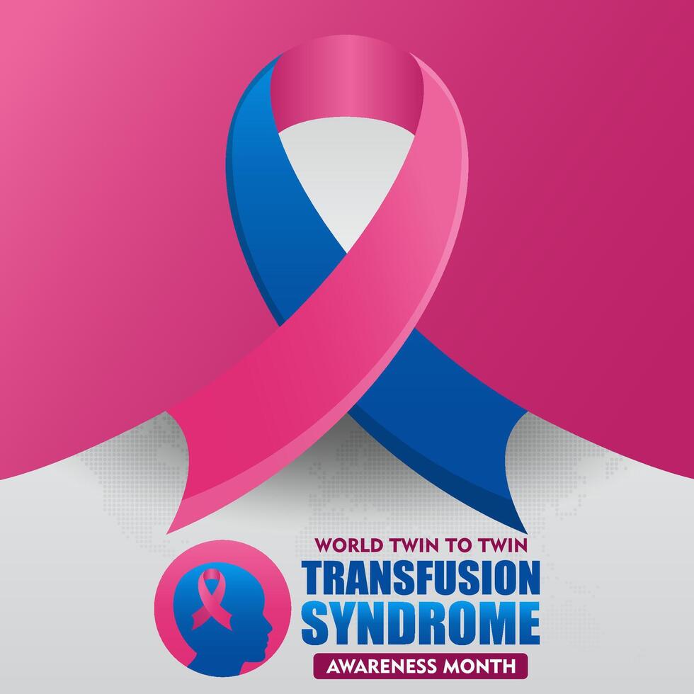 world twin to twin transfusion syndrome awareness month for background and posters vector