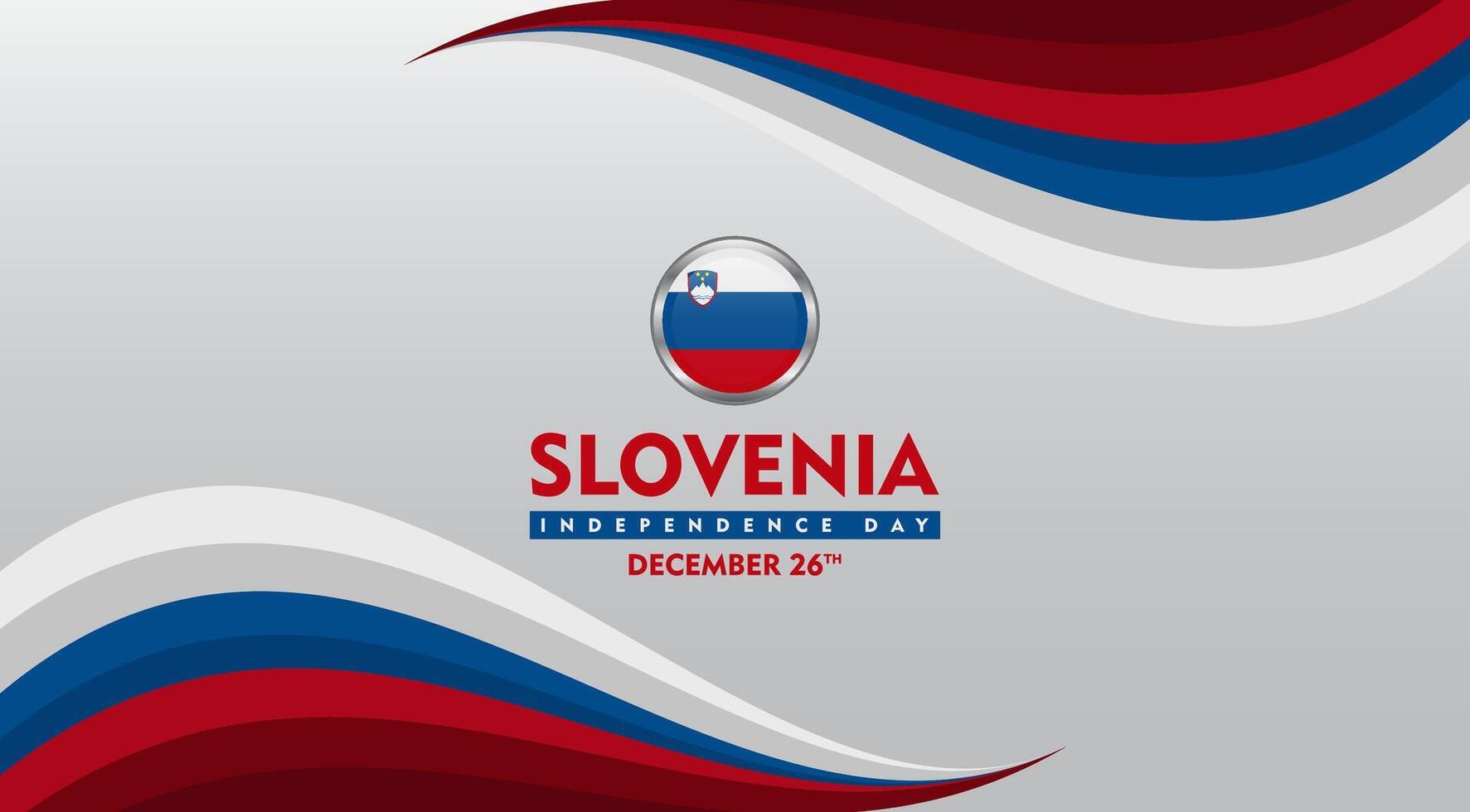 slovenia independence day background design for poster and banner vector