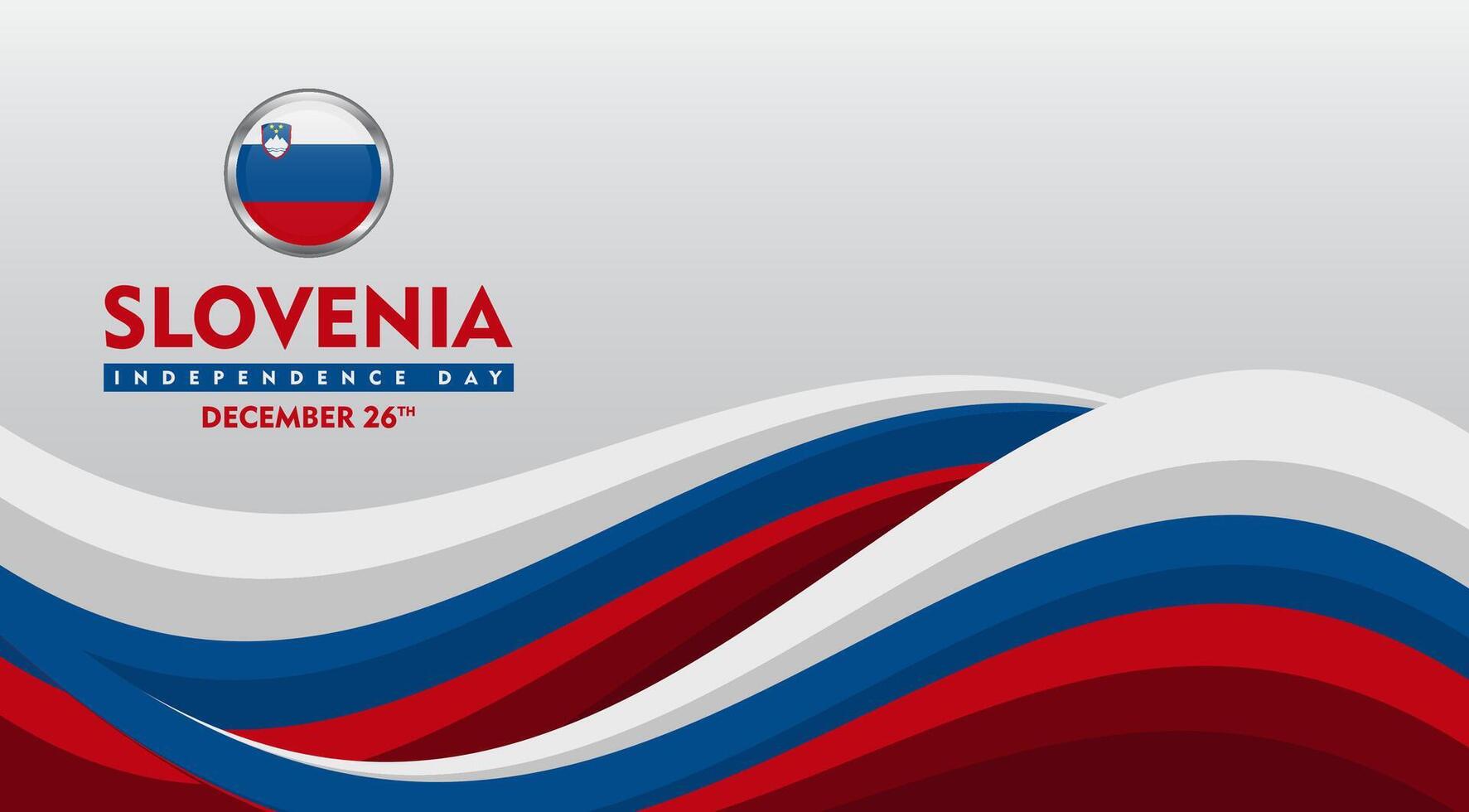 slovenia independence day background, templat for design background banner vector